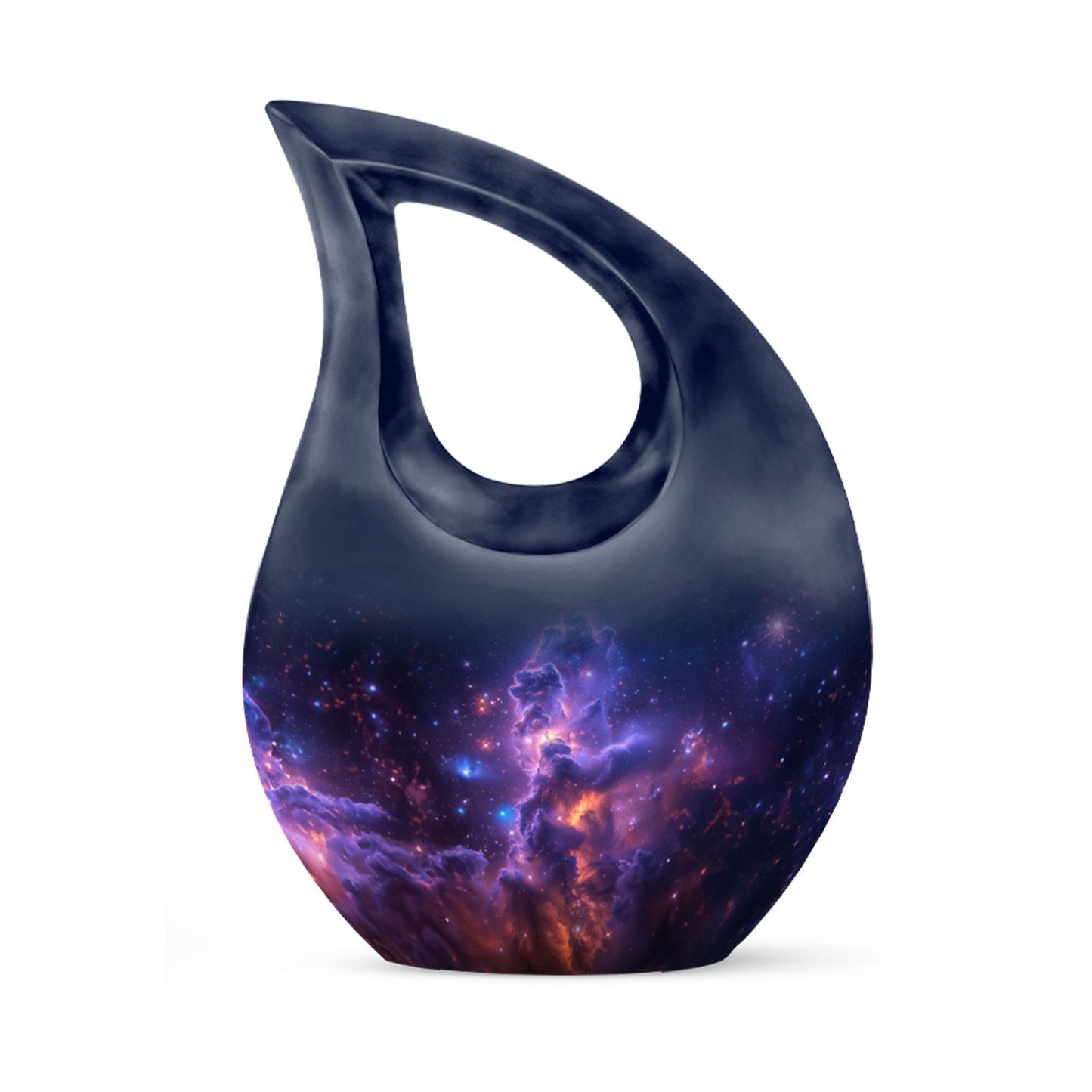 Personalized Galaxy Cremation Urn for Human Ashes - 10-inch, 200 cu in - Yatskia