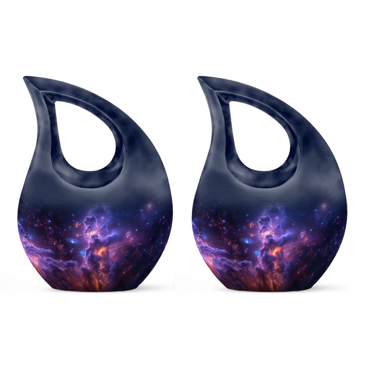 Personalized Galaxy Cremation Urn for Human Ashes - 10-inch, 200 cu in - Yatskia