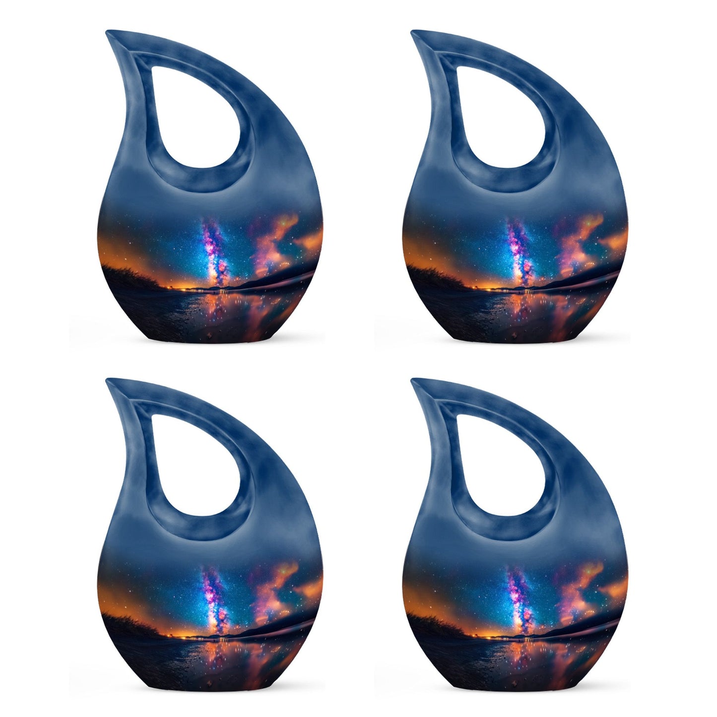 Personalized Galaxy Cremation Urn for Adult - 10-inch, 200 cu in - Yatskia