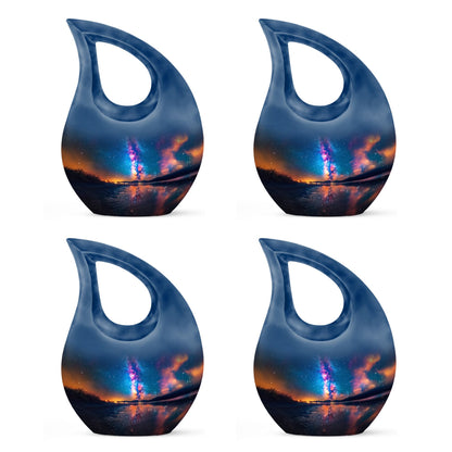 Personalized Galaxy Cremation Urn for Adult - 10-inch, 200 cu in - Yatskia