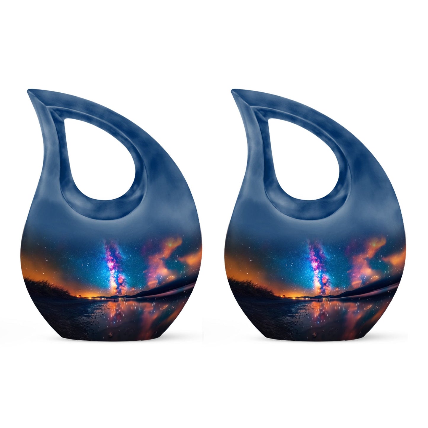 Personalized Galaxy Cremation Urn for Adult - 10-inch, 200 cu in - Yatskia