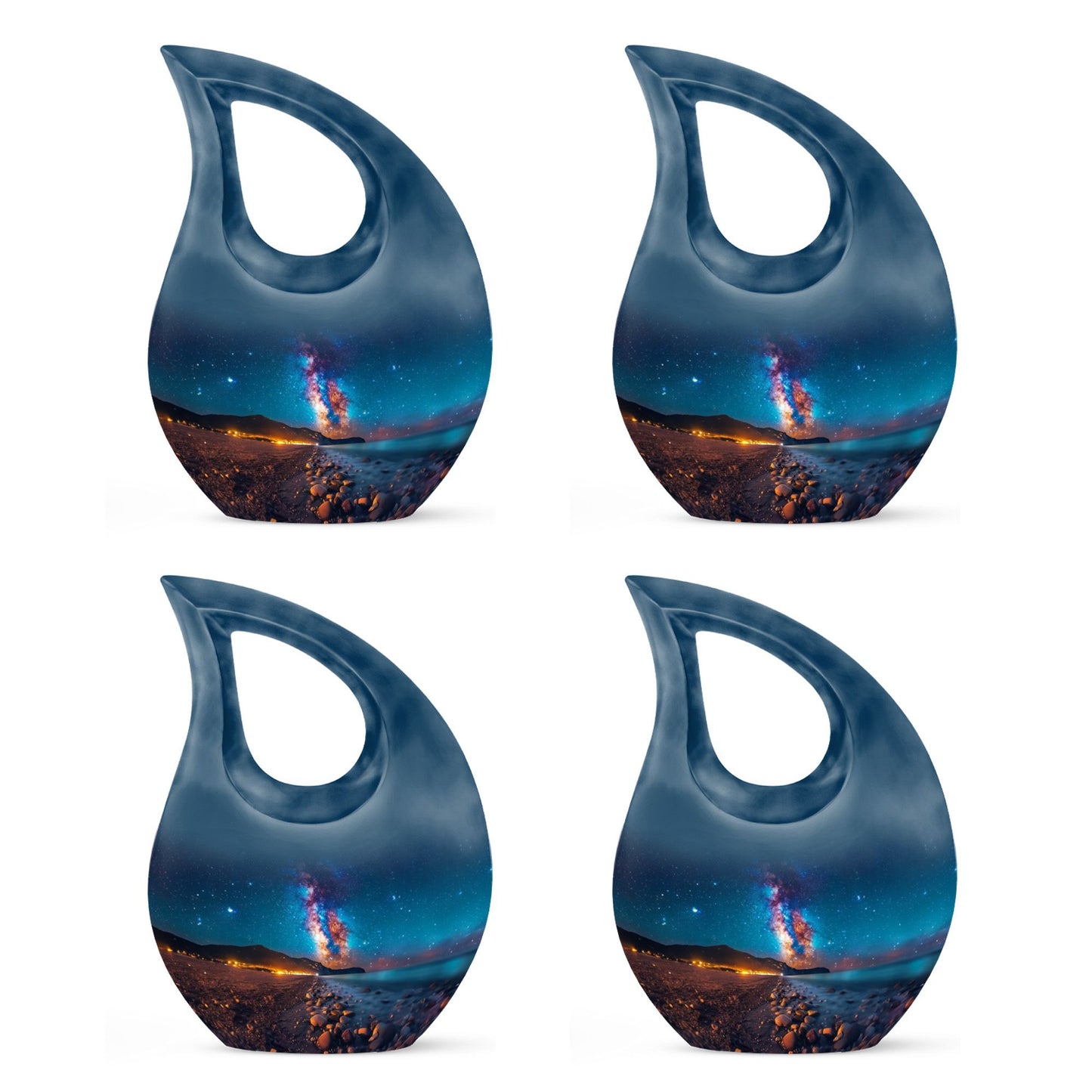 Personalized Galaxy Cremation Urn for Adults - 10-inch, 200 cu in - Yatskia