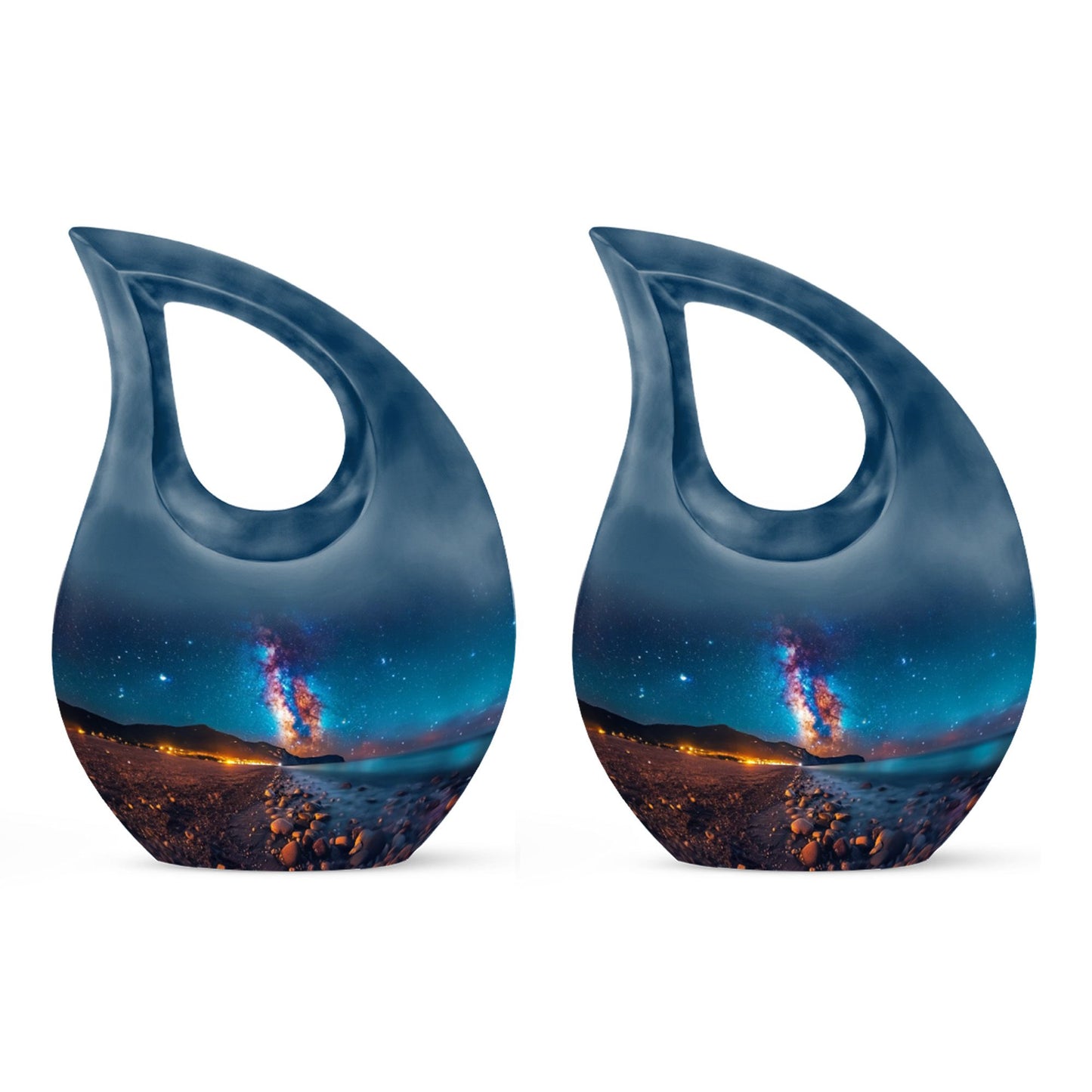 Personalized Galaxy Cremation Urn for Adults - 10-inch, 200 cu in - Yatskia