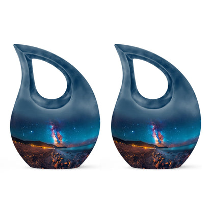 10 inch cross drop Milkyway urn, custom urn