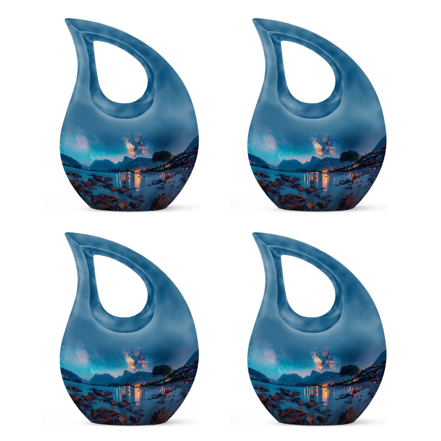 Personalized Galaxy Keepsake Urn for Adult - 10-inch, 200 cu in - Yatskia