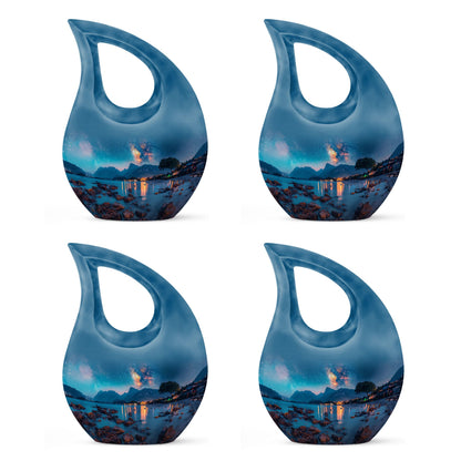Personalized Galaxy Keepsake Urn for Adult - 10-inch, 200 cu in - Yatskia
