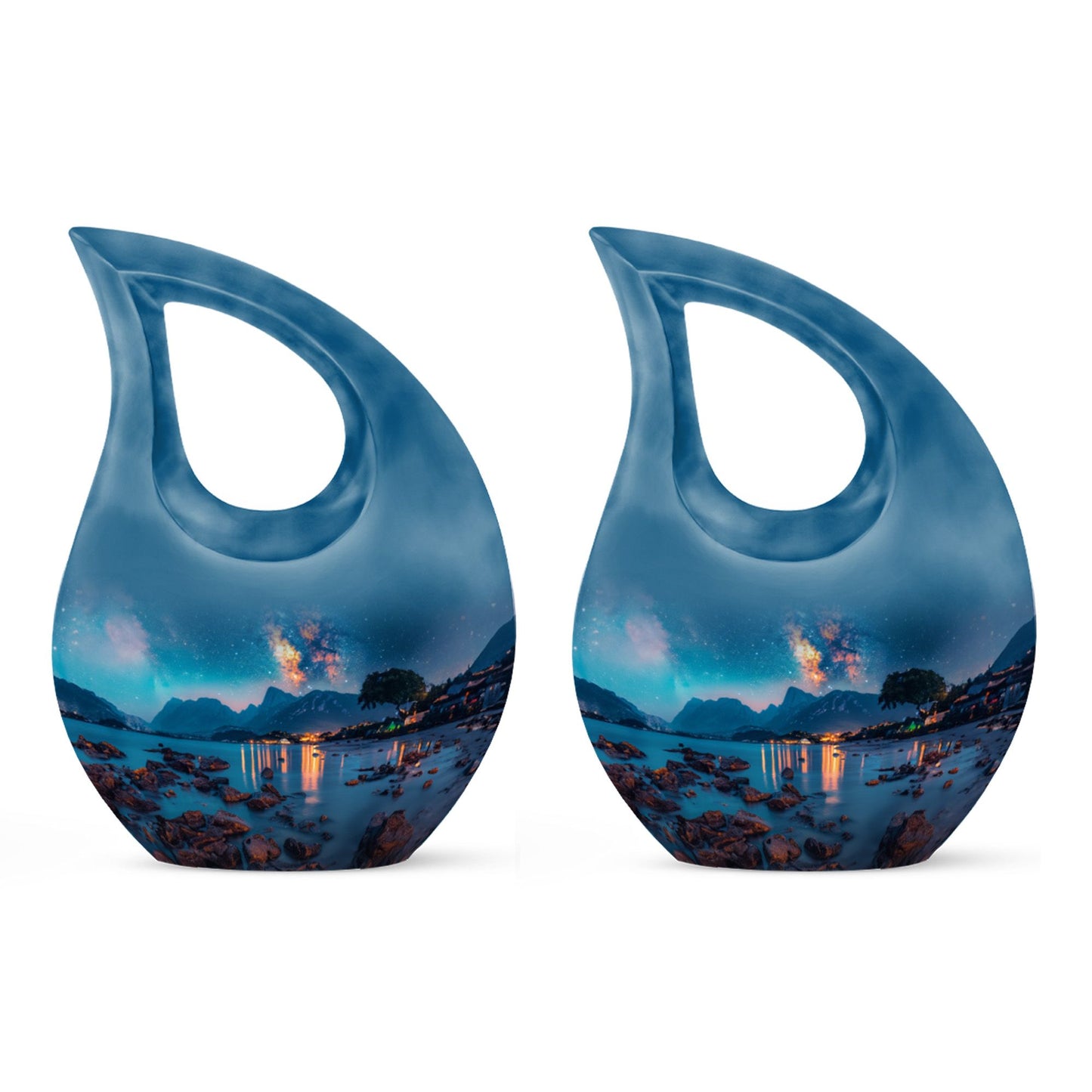 Personalized Galaxy Keepsake Urn for Adult - 10-inch, 200 cu in - Yatskia