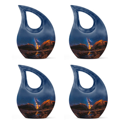 Personalized Galaxy Cremation Urn for Adults - 10-inch, 200 cu in - Yatskia