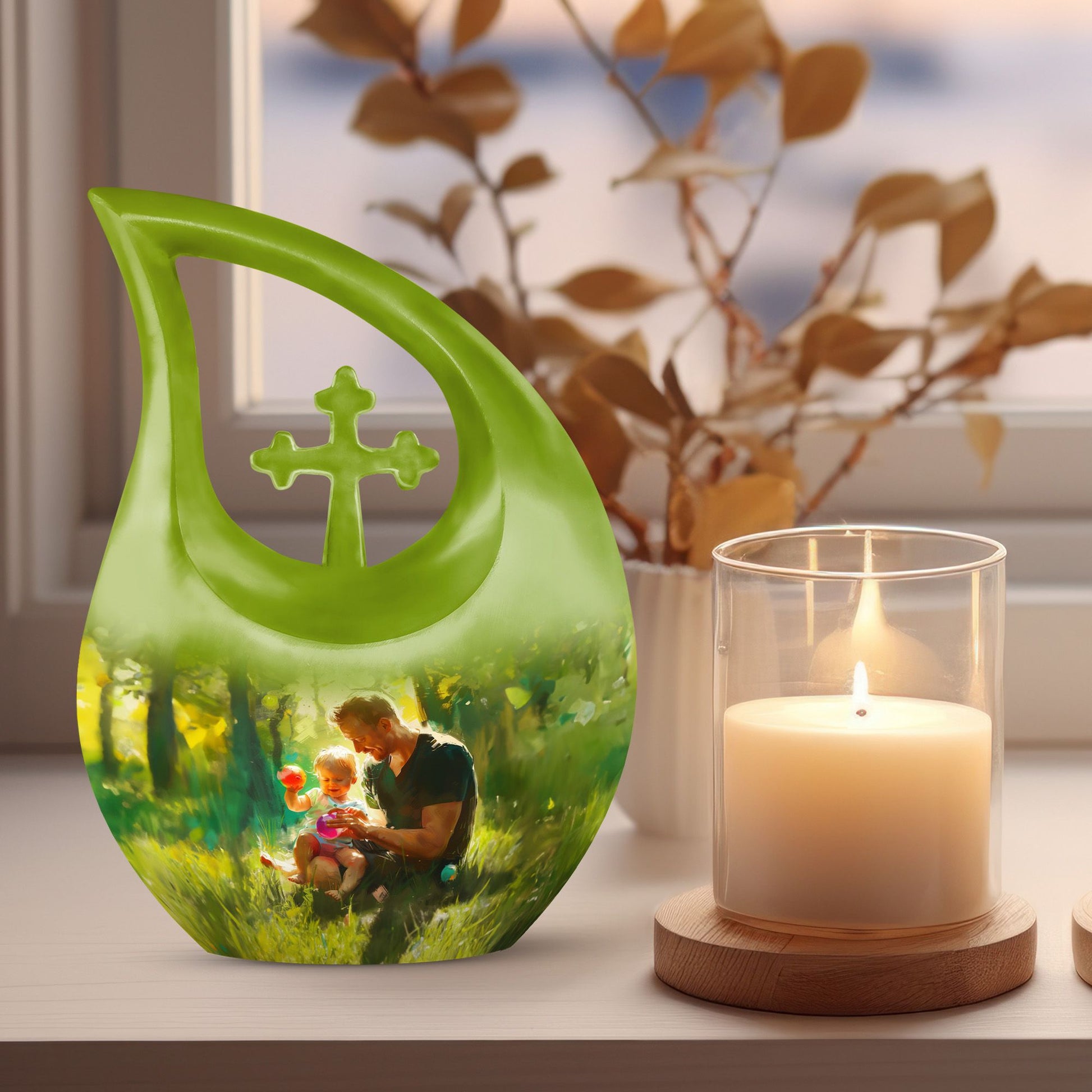 10-inch Father Memorial Urn 