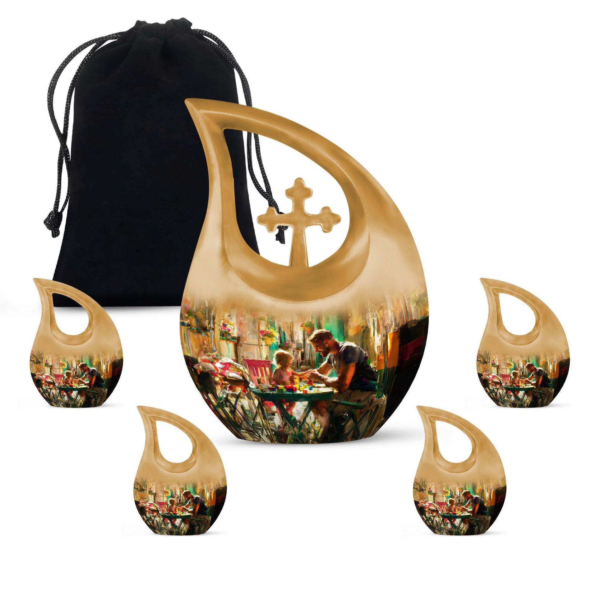 Father Urn For Dad - Large & Small Cremation Urns For Human Ashes