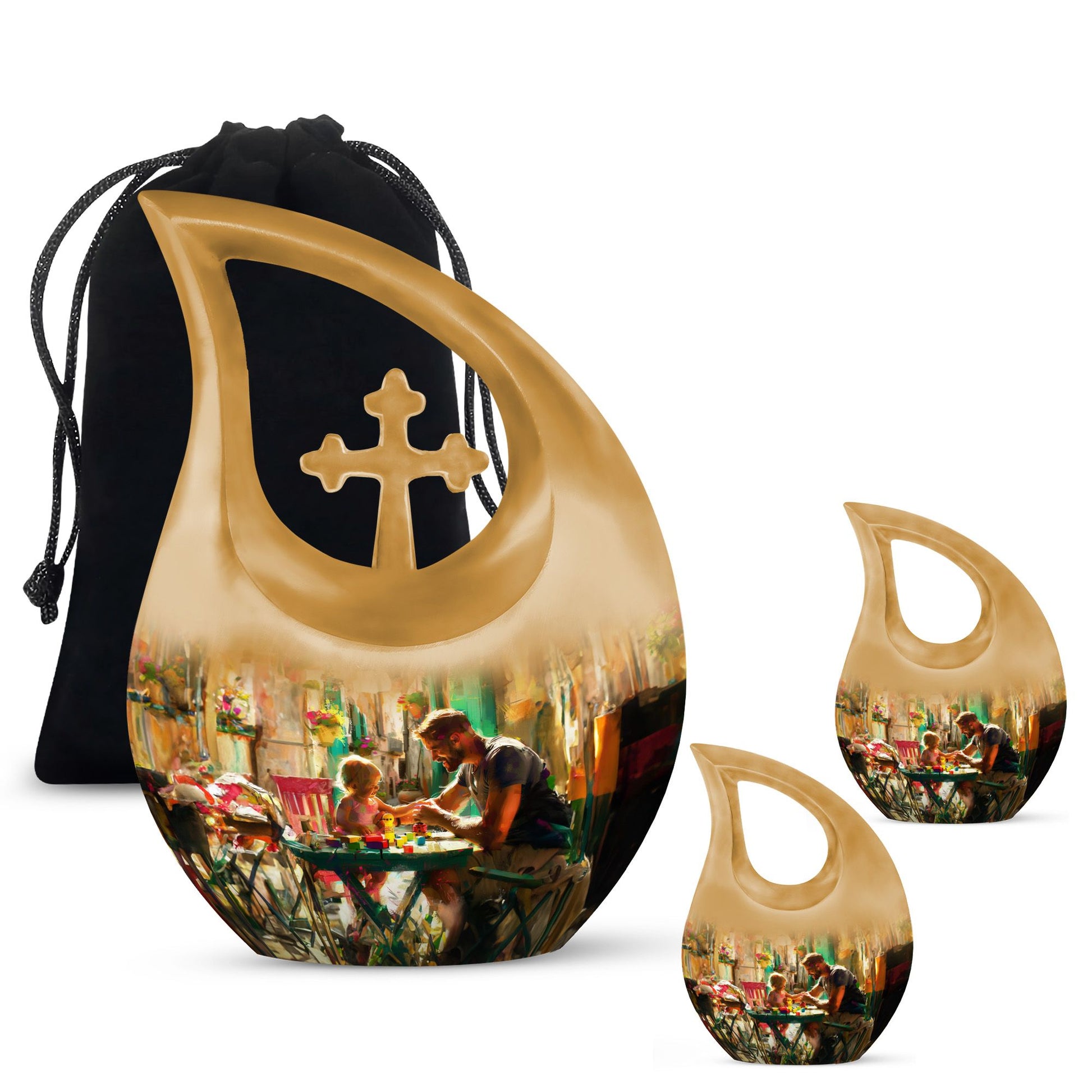 Father Urn For Dad - Large & Small Cremation Urns For Human Ashes