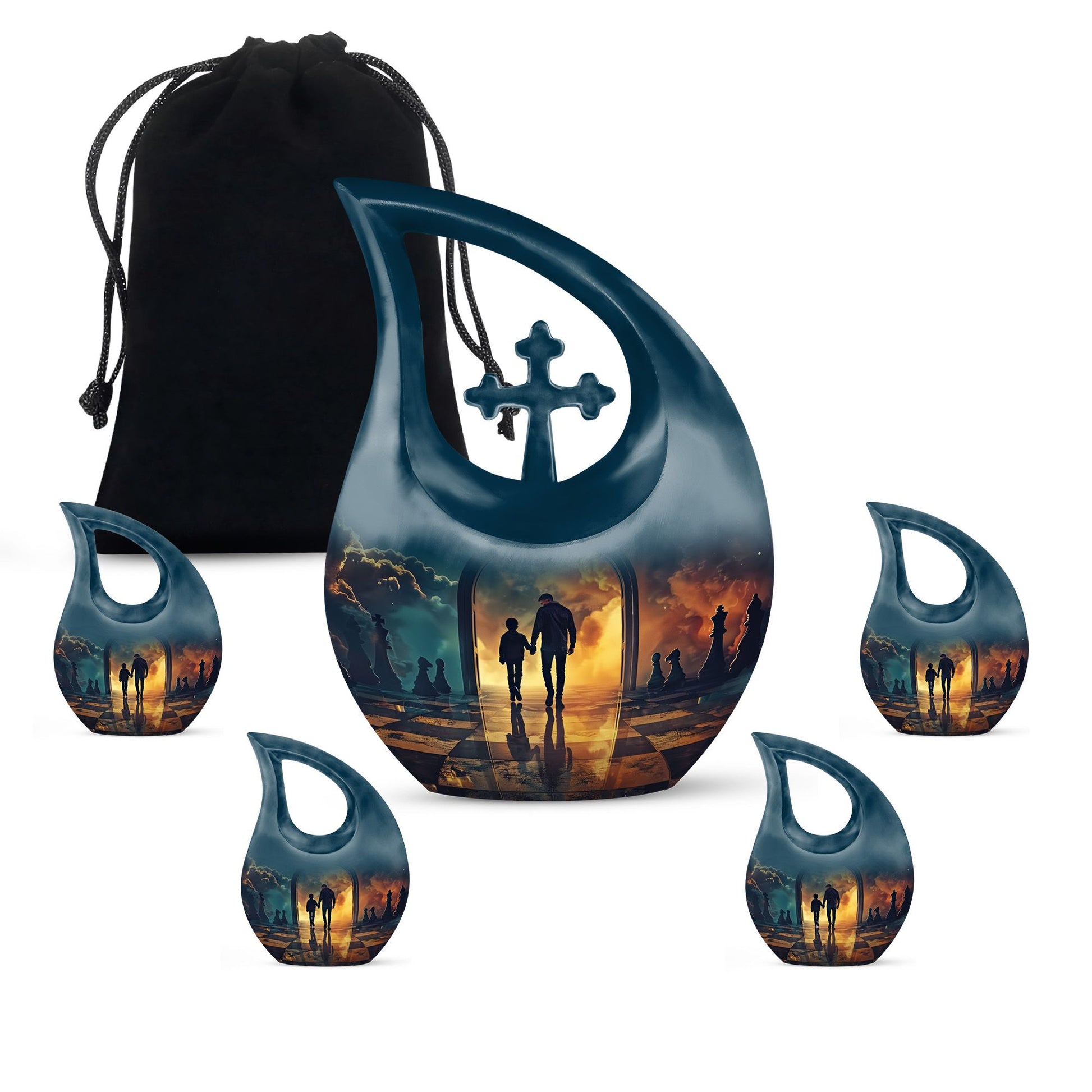 Father Medium Size Urns For Human Ashes Funeral, Ashes Cremation Urn