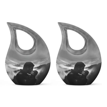 Personalized Father Cremation Urn for Adult - 10-inch, 200 cu in - Yatskia