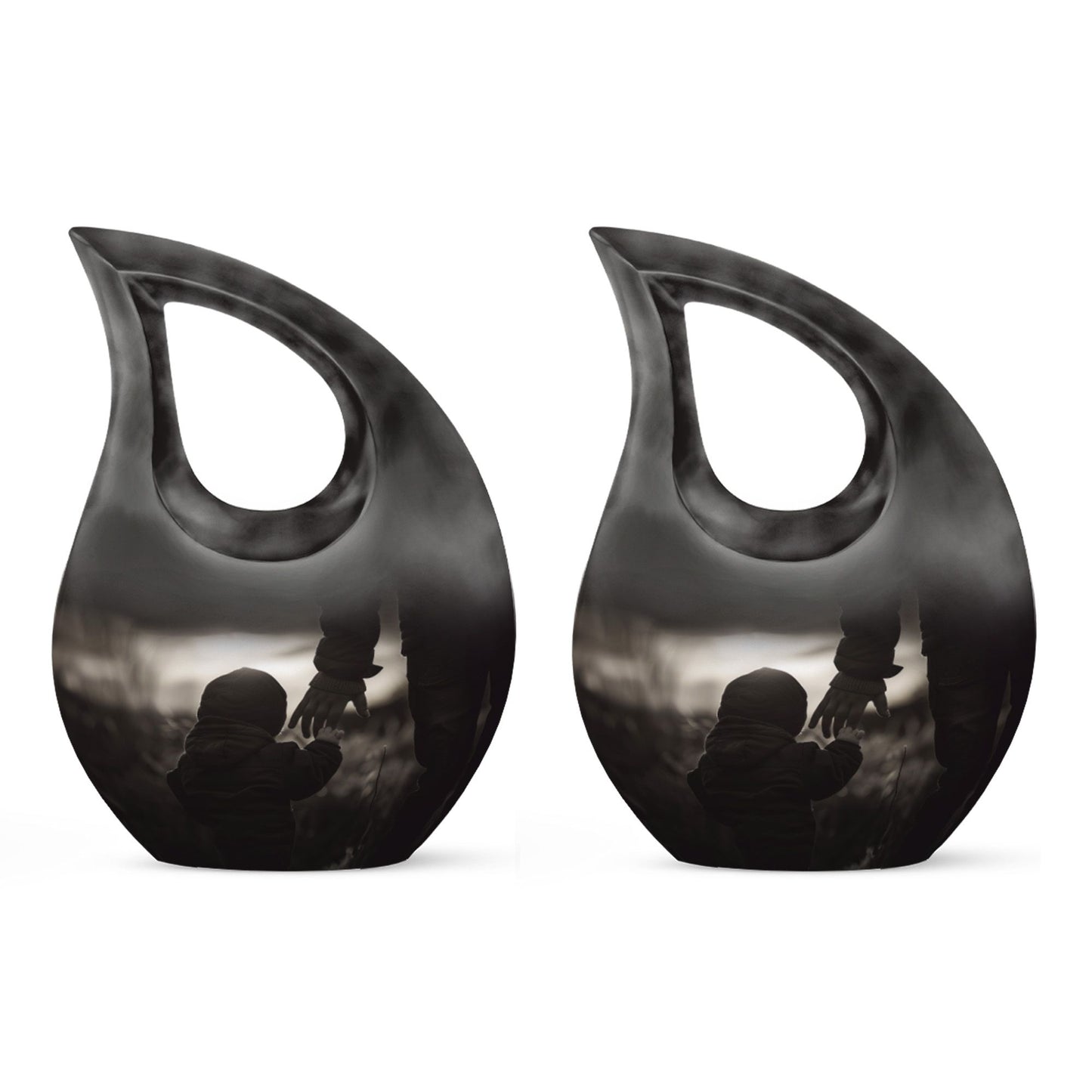 Personalized Father Memorial Urn for Adults - 10-inch, 200 cu in - Yatskia