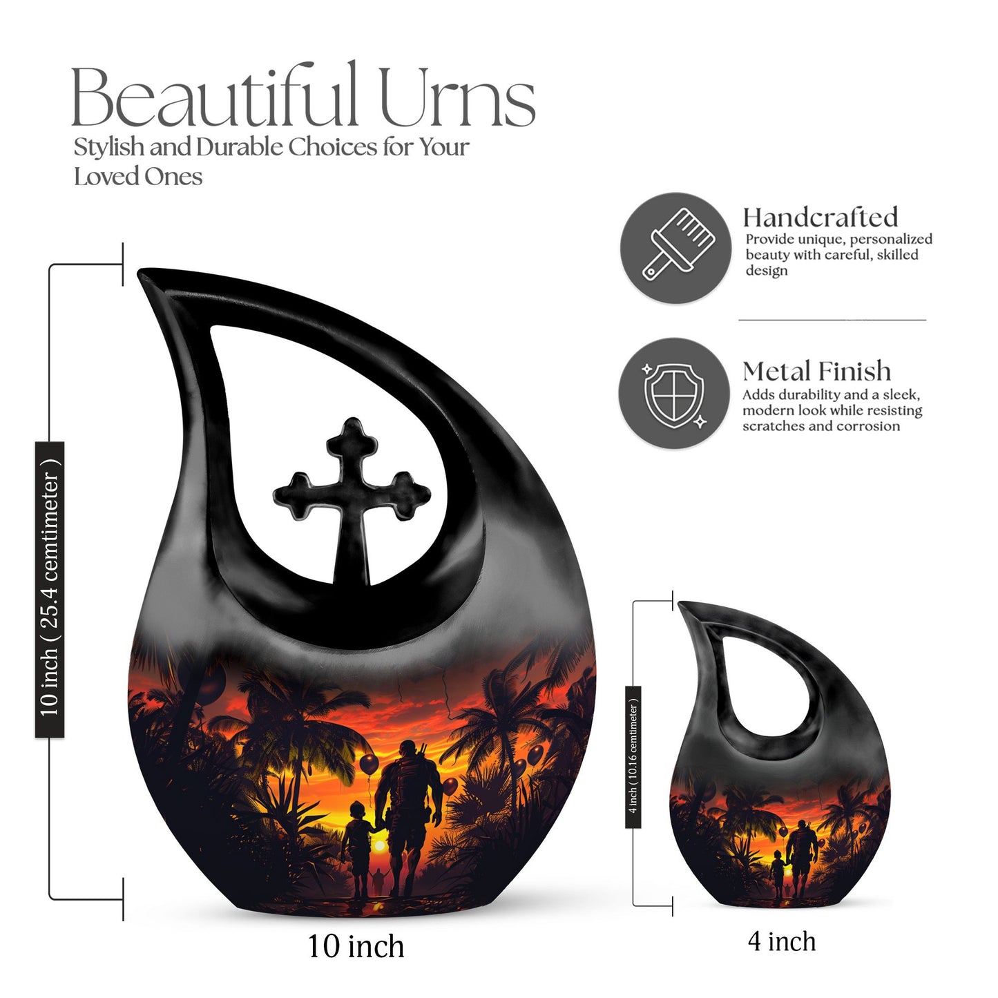 Affordable 10-inch Father Urn, 