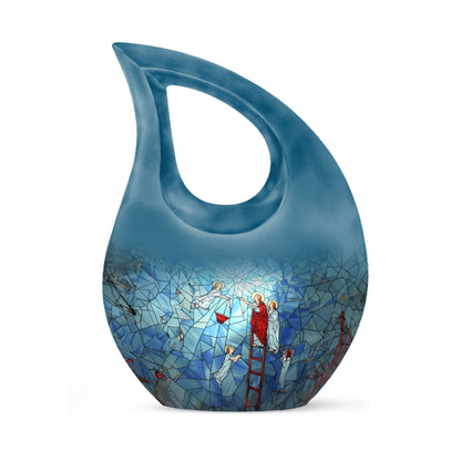 10-inch Stained Glass Urn 