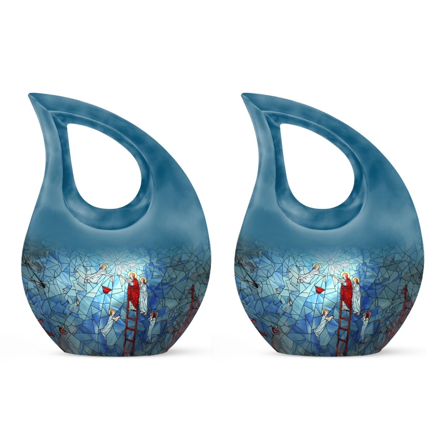 10-inch Stained Glass Urn 