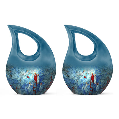 10-inch Stained Glass Urn 