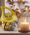 10-inch Stained Glass Urn 