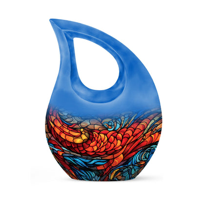 10-inch Stained Glass Urn 