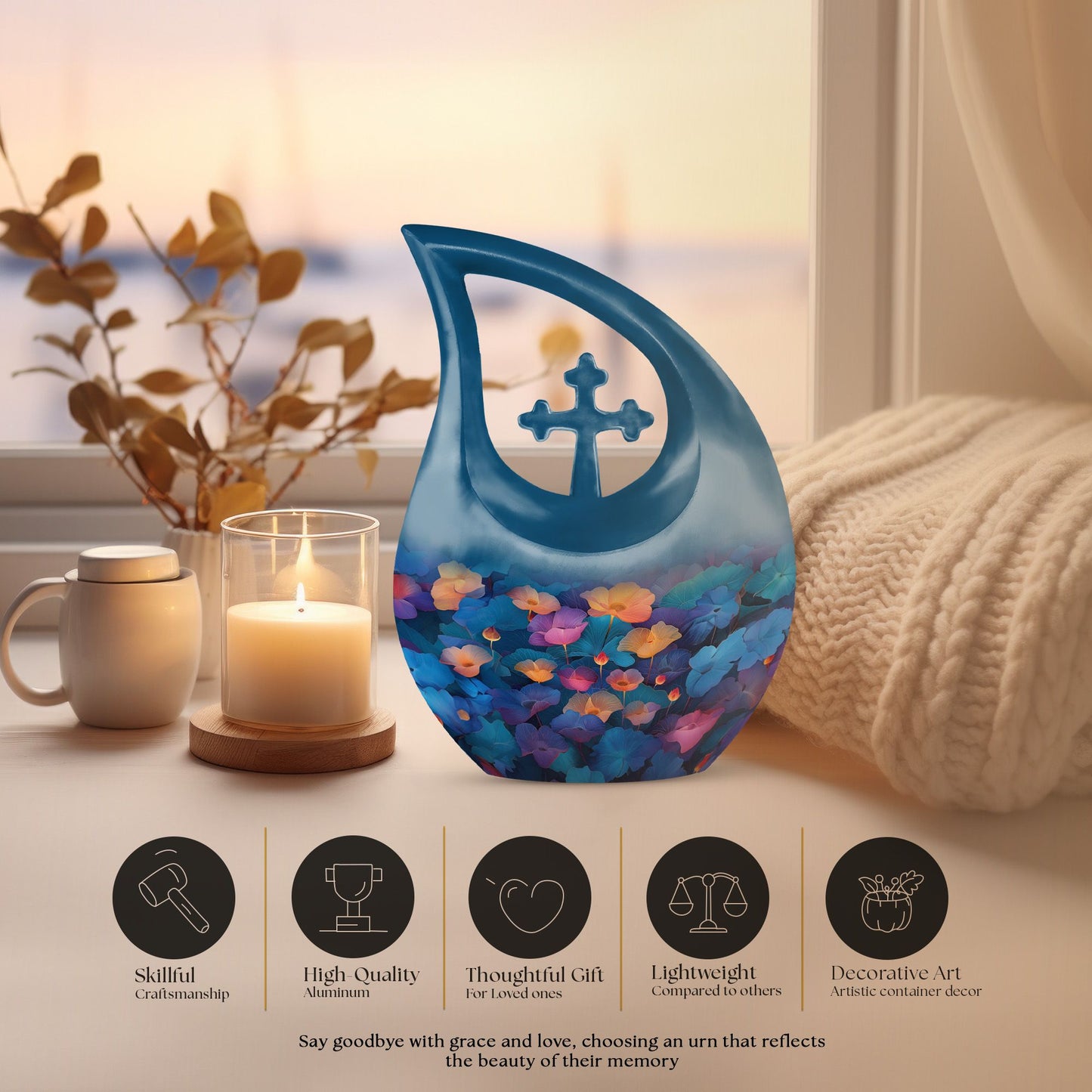 Affordable 10-inch Lotus Urn 