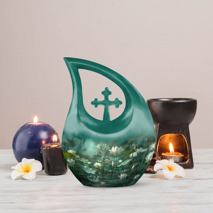 10 inch Aluminium Lotus Urn 
