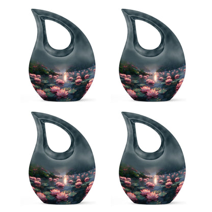 10-inch Aluminum Lotus Urn