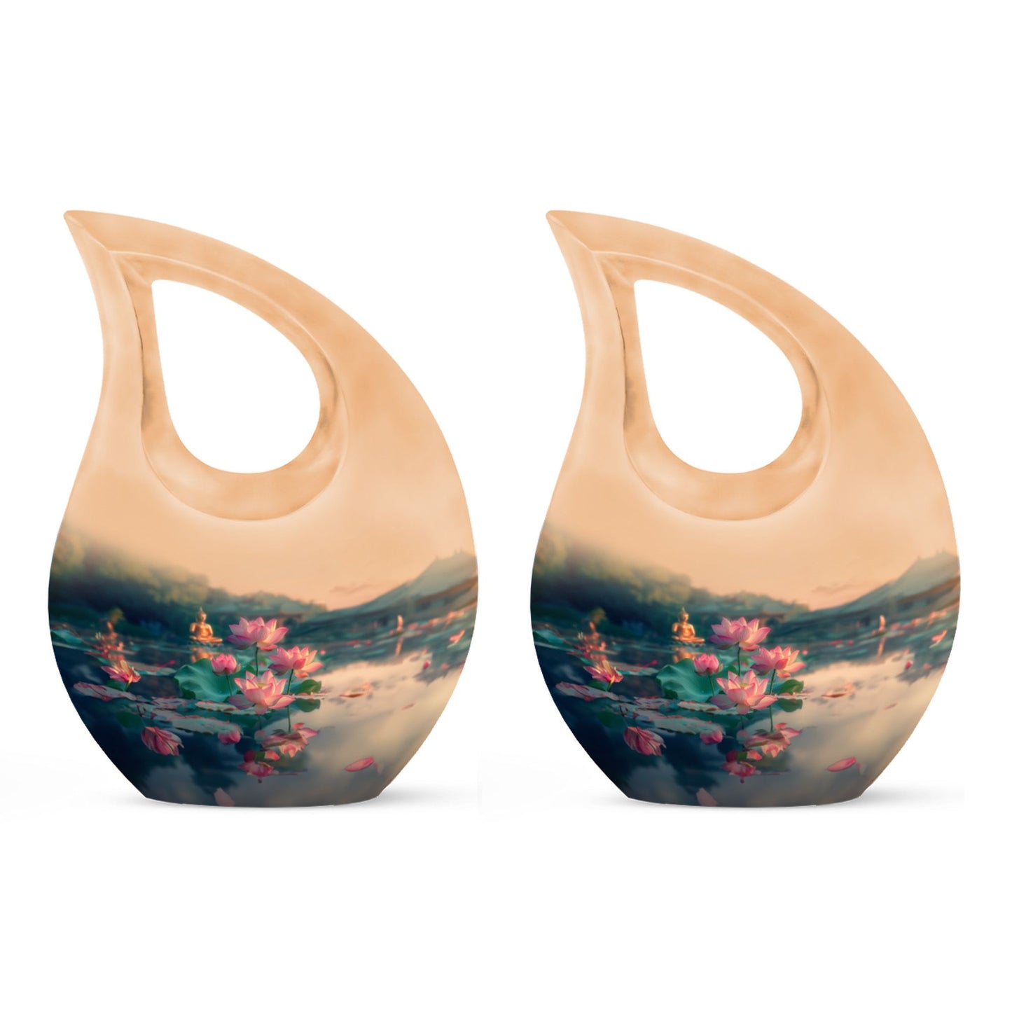 10 inch Lotus Urn, 