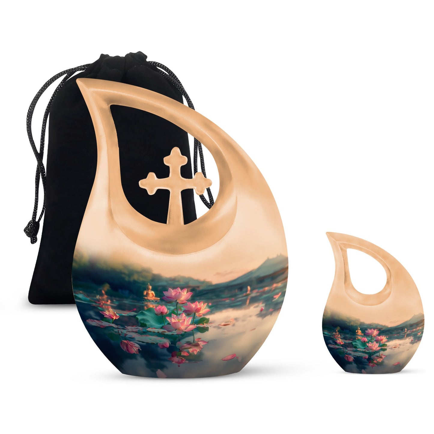 10 inch Lotus Urn, 