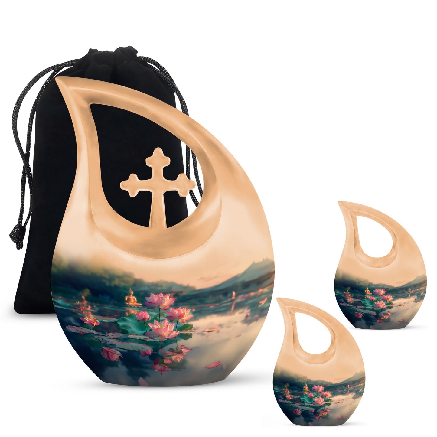 10 inch Lotus Urn, 