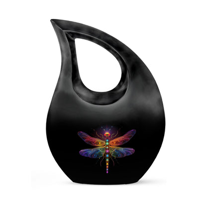 Personalized Dragonfly Cremation Urn for Men & Women - 10-inch, 200 cu in - Yatskia