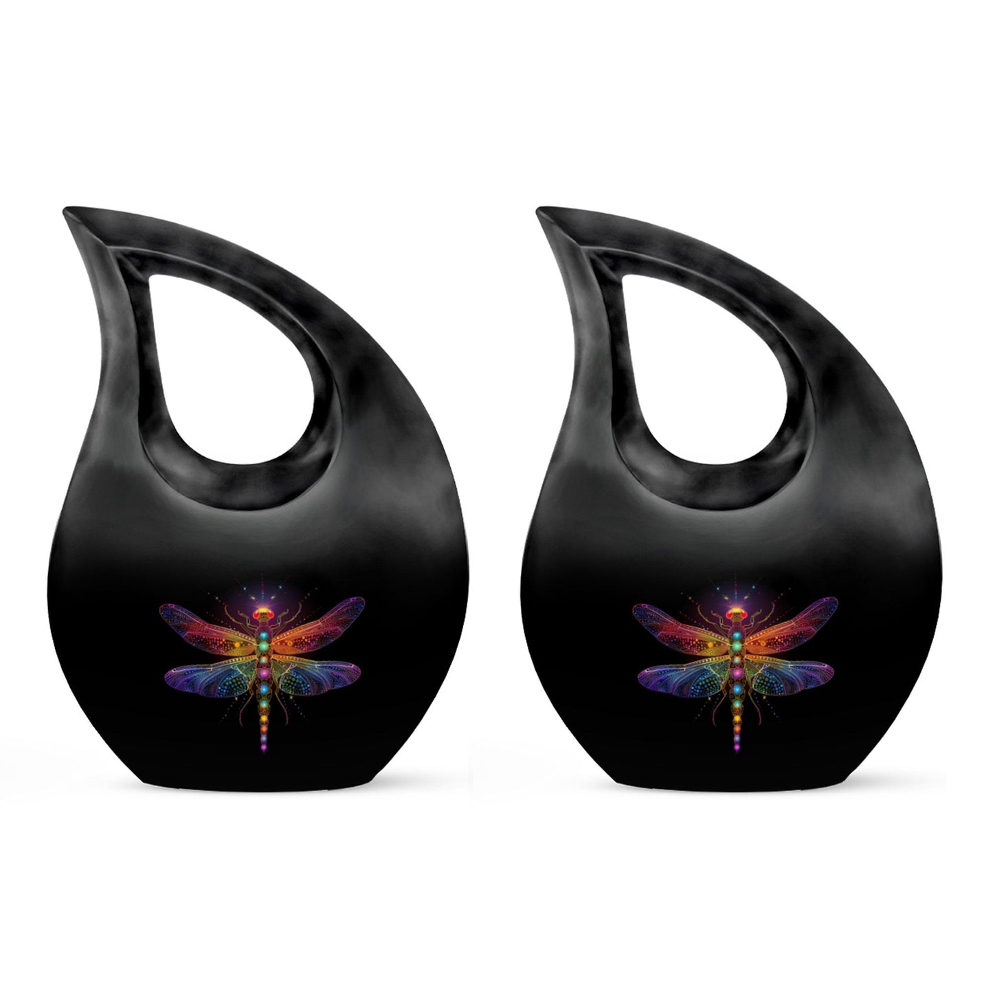Personalized Dragonfly Cremation Urn for Men & Women - 10-inch, 200 cu in - Yatskia