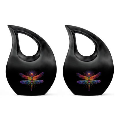 Personalized Dragonfly Cremation Urn for Men & Women - 10-inch, 200 cu in - Yatskia