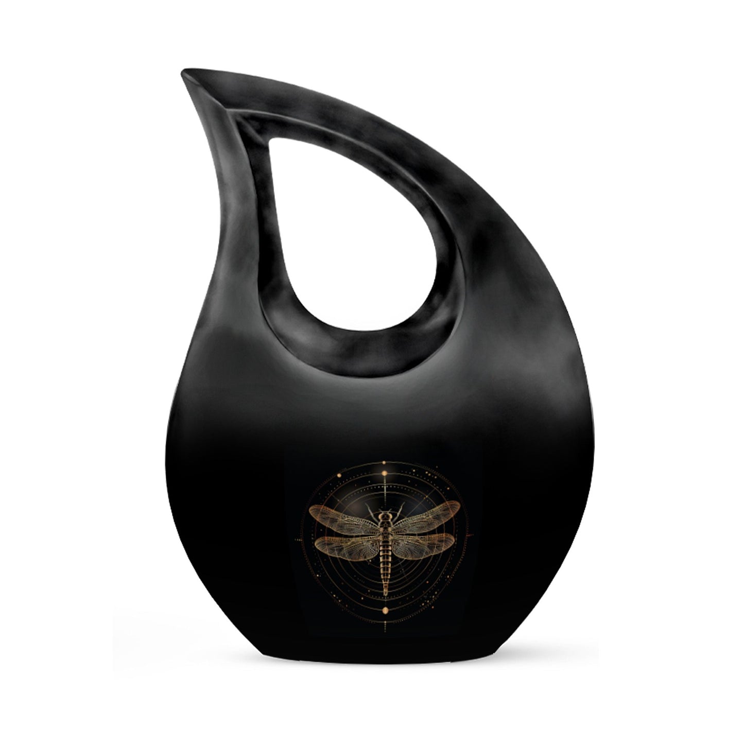 Personalized Dragonfly Cremation Urn for Human Ashes - 10-inch, 200 cu in - Yatskia
