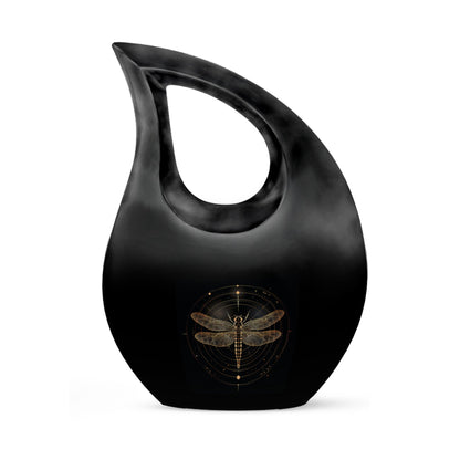 Personalized Dragonfly Cremation Urn for Human Ashes - 10-inch, 200 cu in - Yatskia