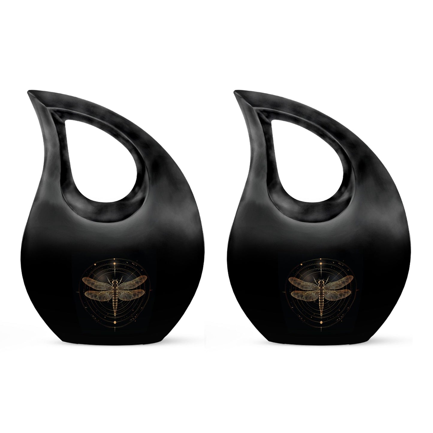 Personalized Dragonfly Cremation Urn for Human Ashes - 10-inch, 200 cu in - Yatskia