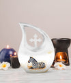 10-Inch Zebra-themed Aluminium Memorial Urn