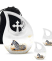 Zebra Double Urns Large Funeral, Ashes Urn For Ashes
