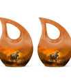 Zebra Urn For Ashes Adult Funeral, Ashes Cremation Urn