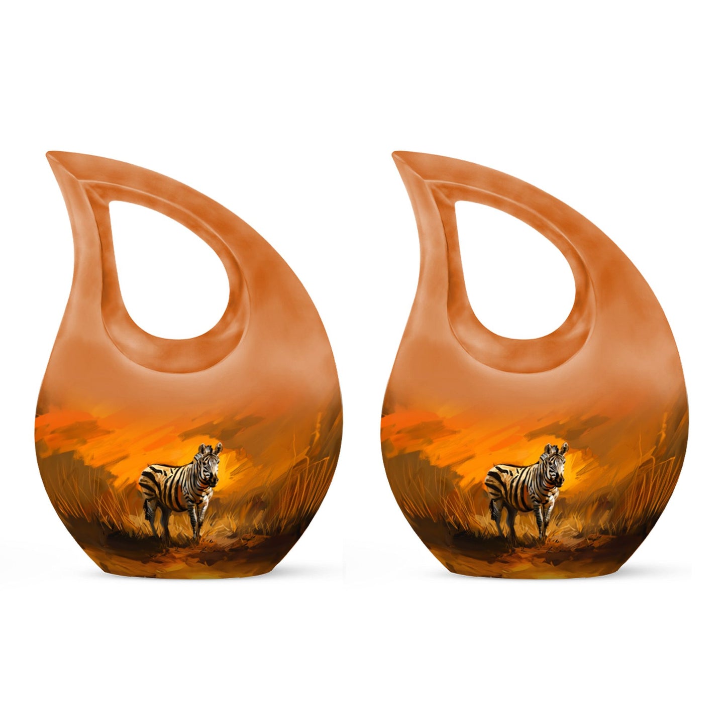 10-inch aluminium Zebra Urn 