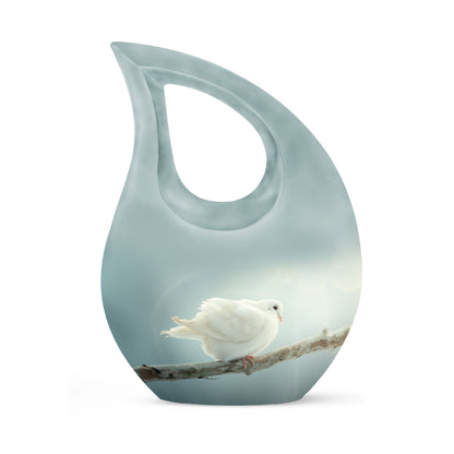 Personalized Bird Memorial Urn for Human Ashes - 10-inch, 200 cu in - Yatskia
