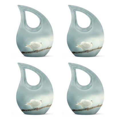 Personalized Bird Memorial Urn for Human Ashes - 10-inch, 200 cu in - Yatskia