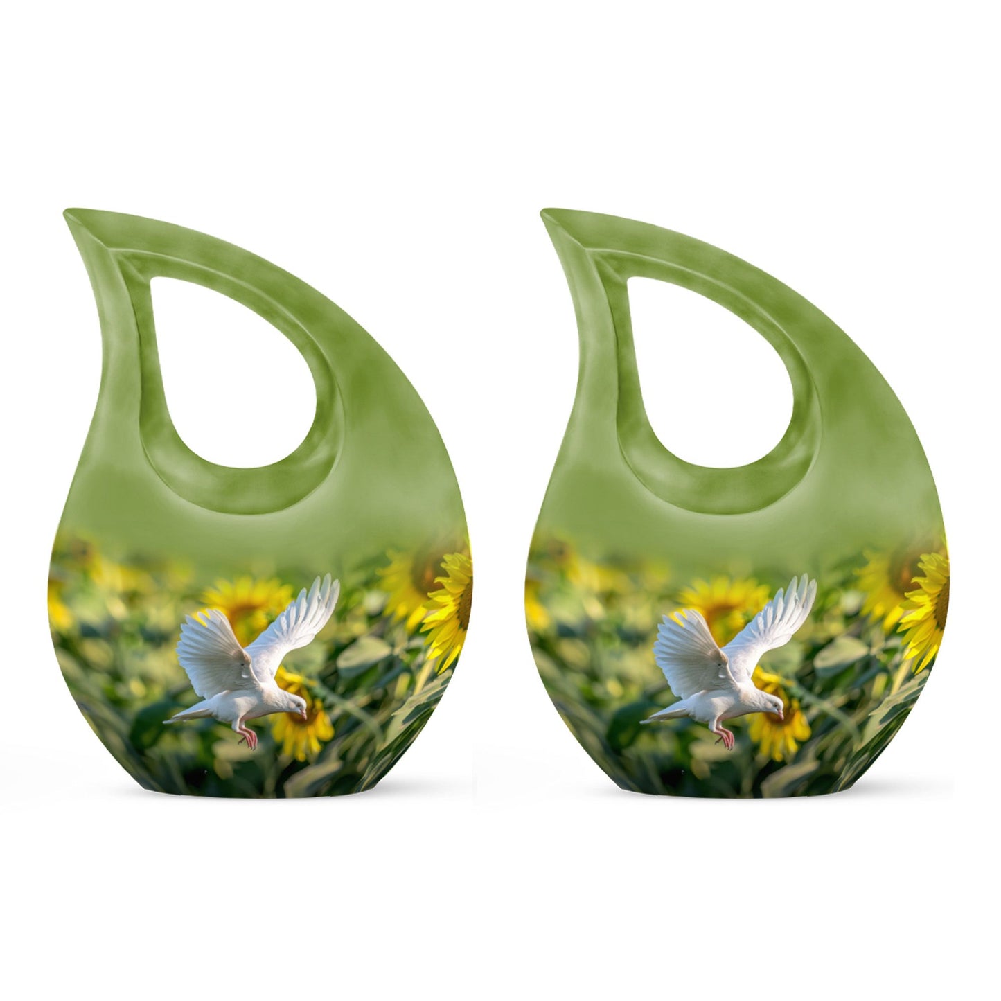 Personalized Bird Cremation Urn for Human Ashes - 10-inch, 200 cu in - Yatskia
