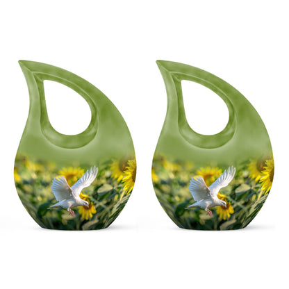 Personalized Bird Cremation Urn for Human Ashes - 10-inch, 200 cu in - Yatskia