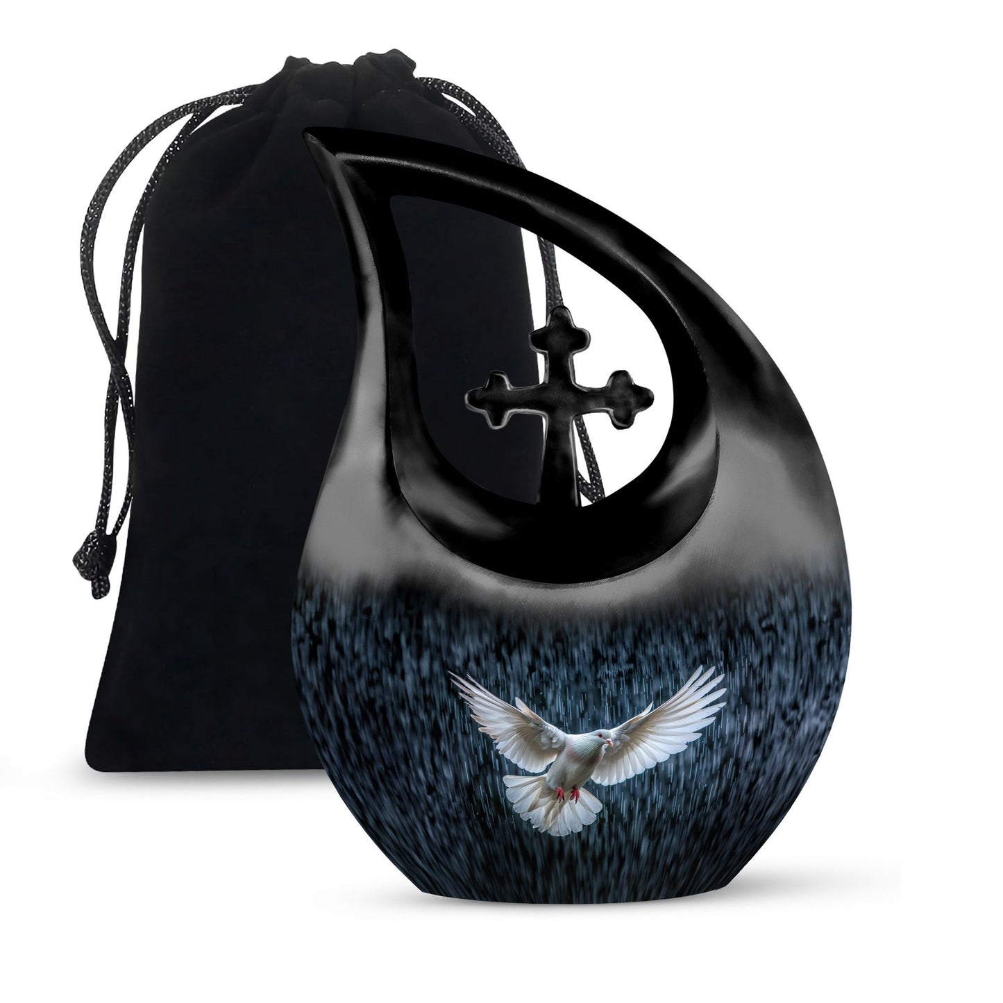 Personalized Bird Cremation Urn for Human Ashes - 10-inch, 200 cu in - Yatskia