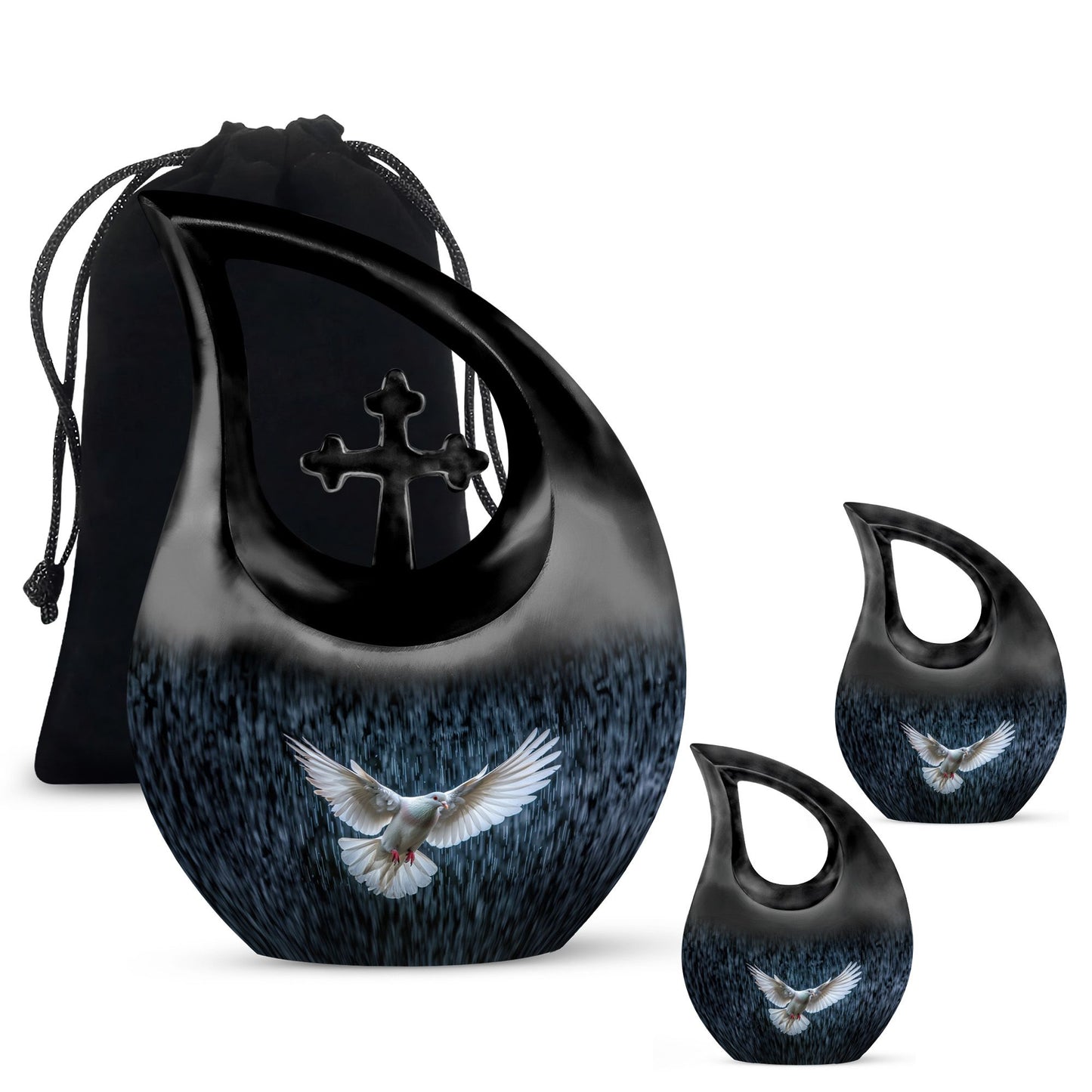 Personalized Bird Cremation Urn for Human Ashes - 10-inch, 200 cu in - Yatskia