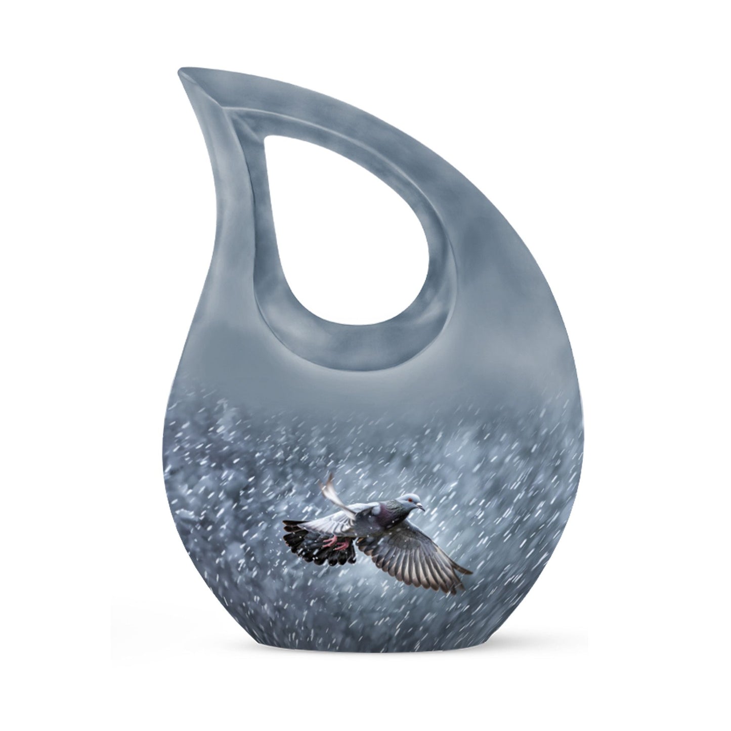 Personalized Dove Cremation Urn for Mom - 10-inch, 200 cu in - Yatskia