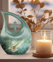 Dove-themed Cross Drop Dove Urn, 