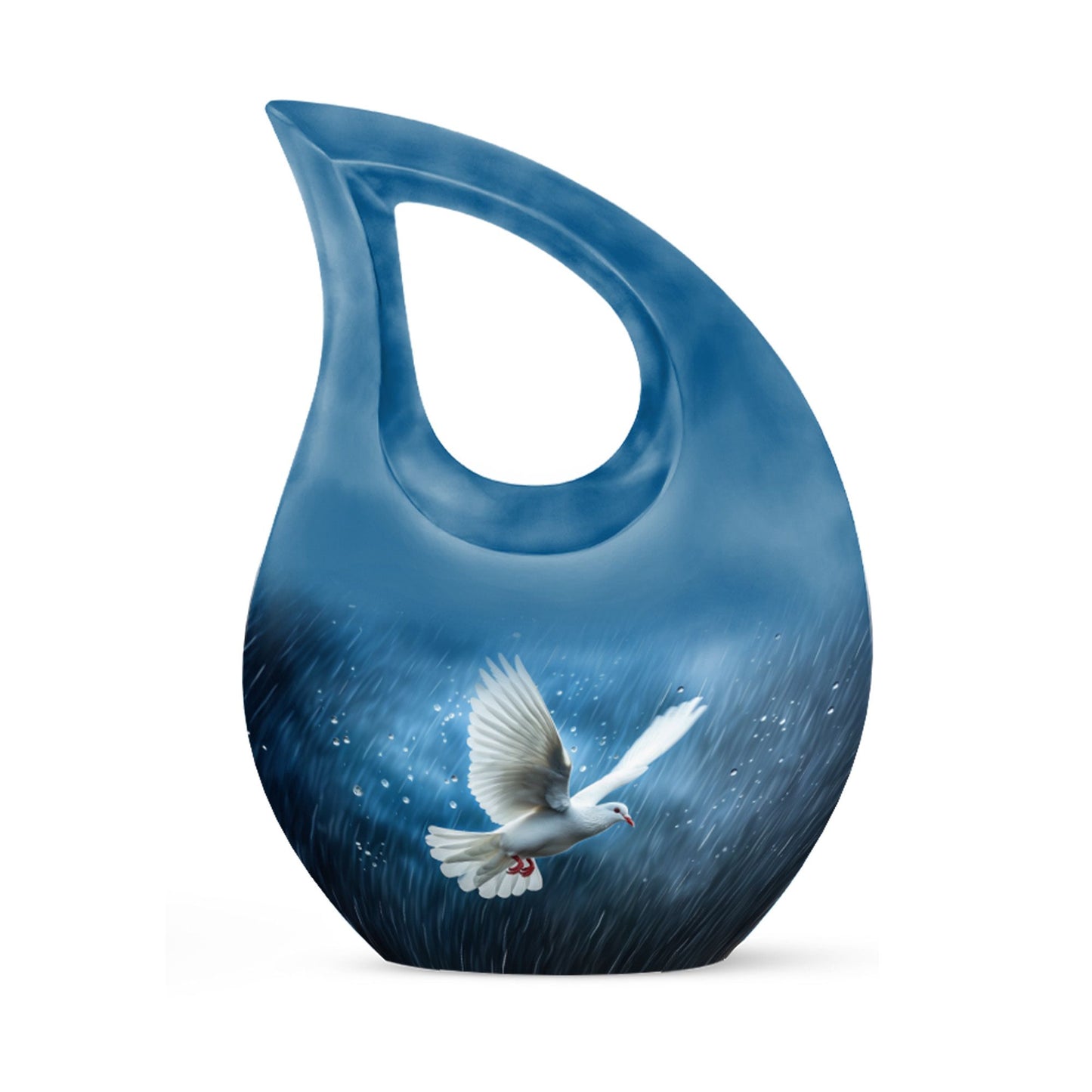 Elegant 10-inch Dove Urn, Double Urn 