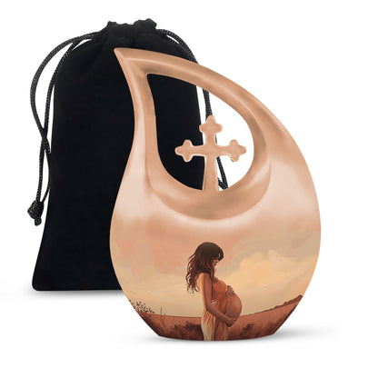 Cross Drop design Mother Urn, 